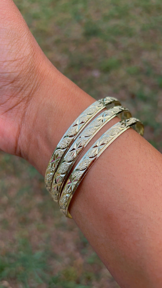 Gold-Filled Bangles(Set of 12)(Size6)