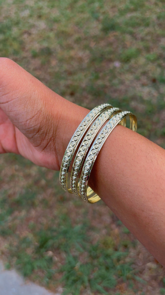 Gold-Filled Bangles(Set of 12)(Size7)