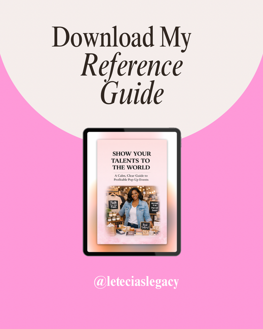 Pop-Up Vendor Reference Guide