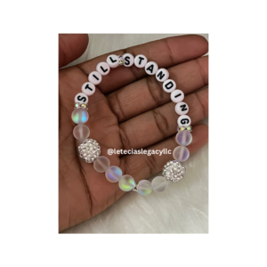 Still Standing letter bracelet